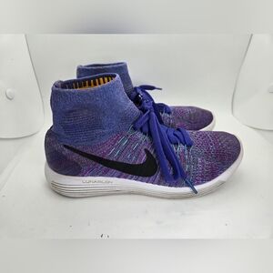 Nike LunarEpic Flyknit Shoes Women's 7 Purple Running Athletic Workout Sneakers